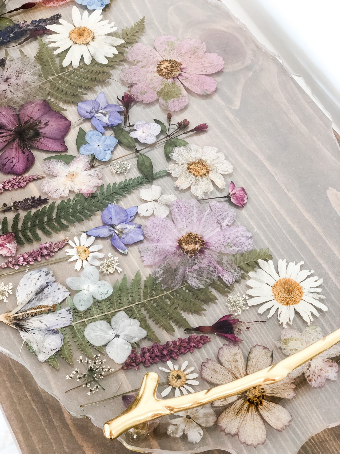 Large Flower Resin Tray