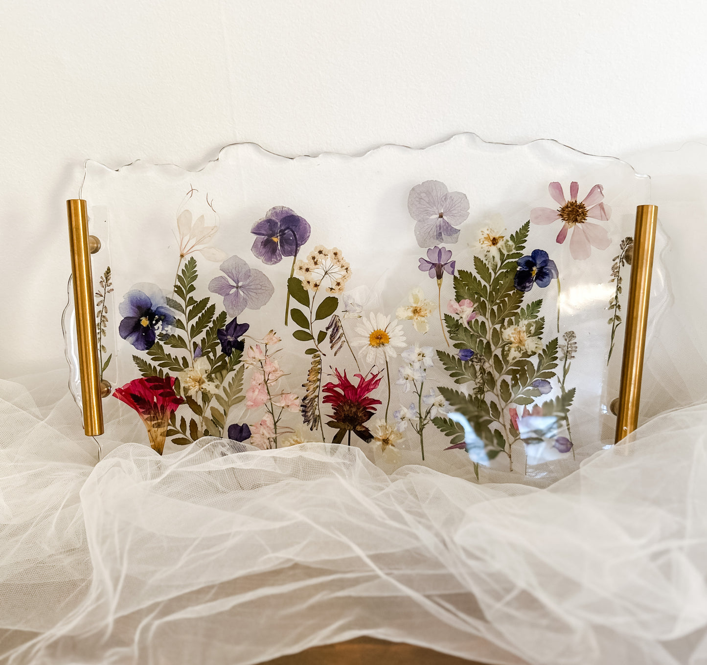 Large Flower Resin Tray