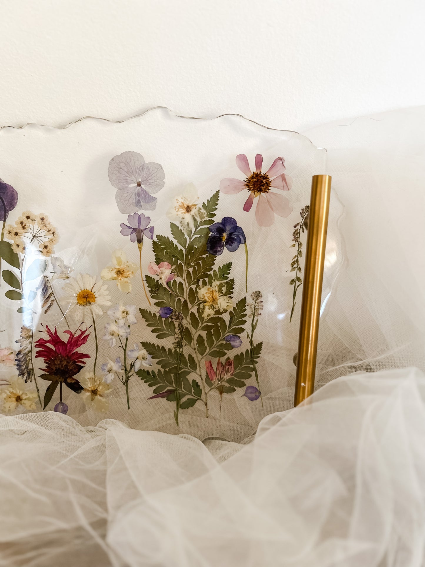 Large Flower Resin Tray