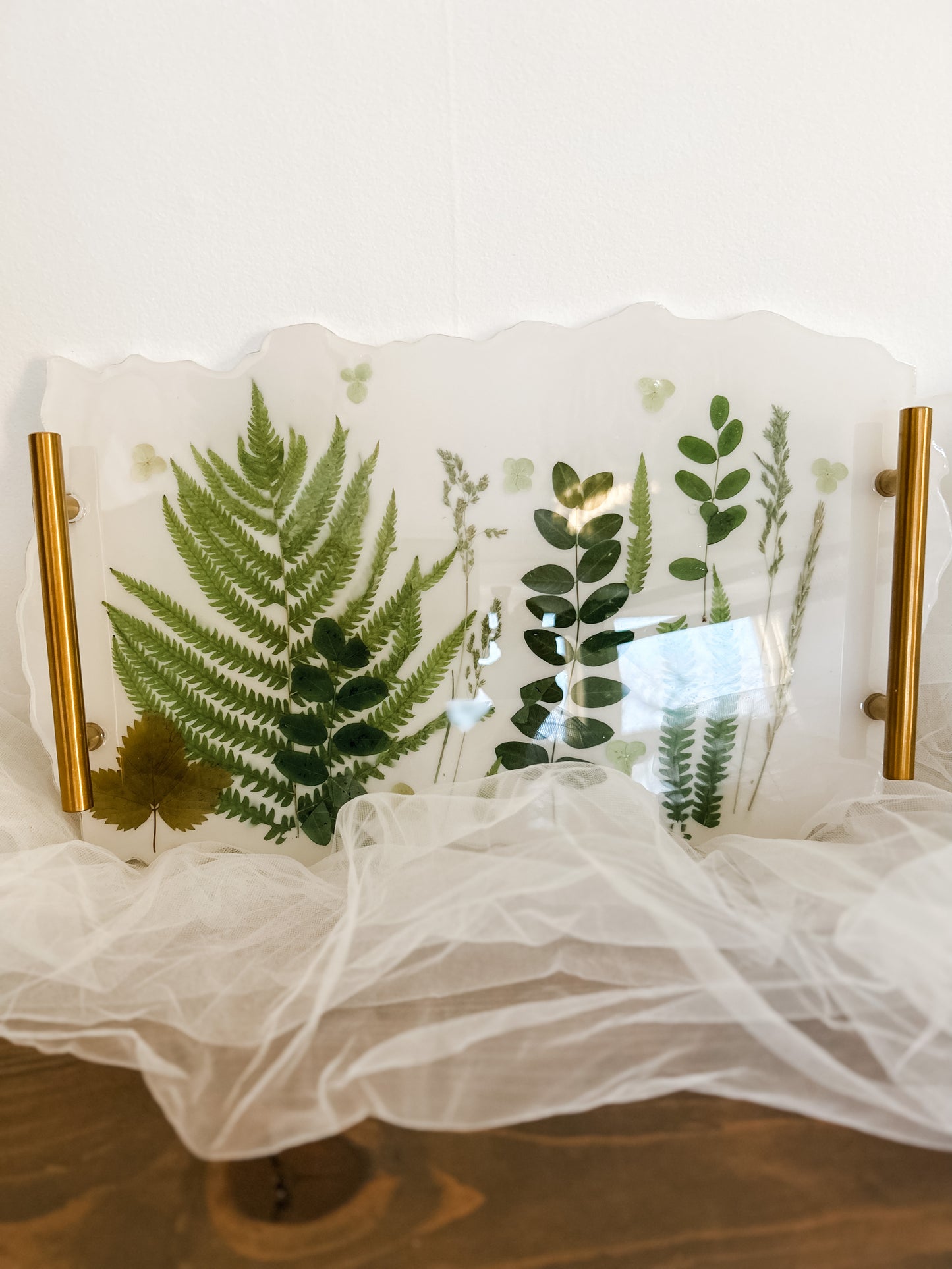 Large Flower Resin Tray