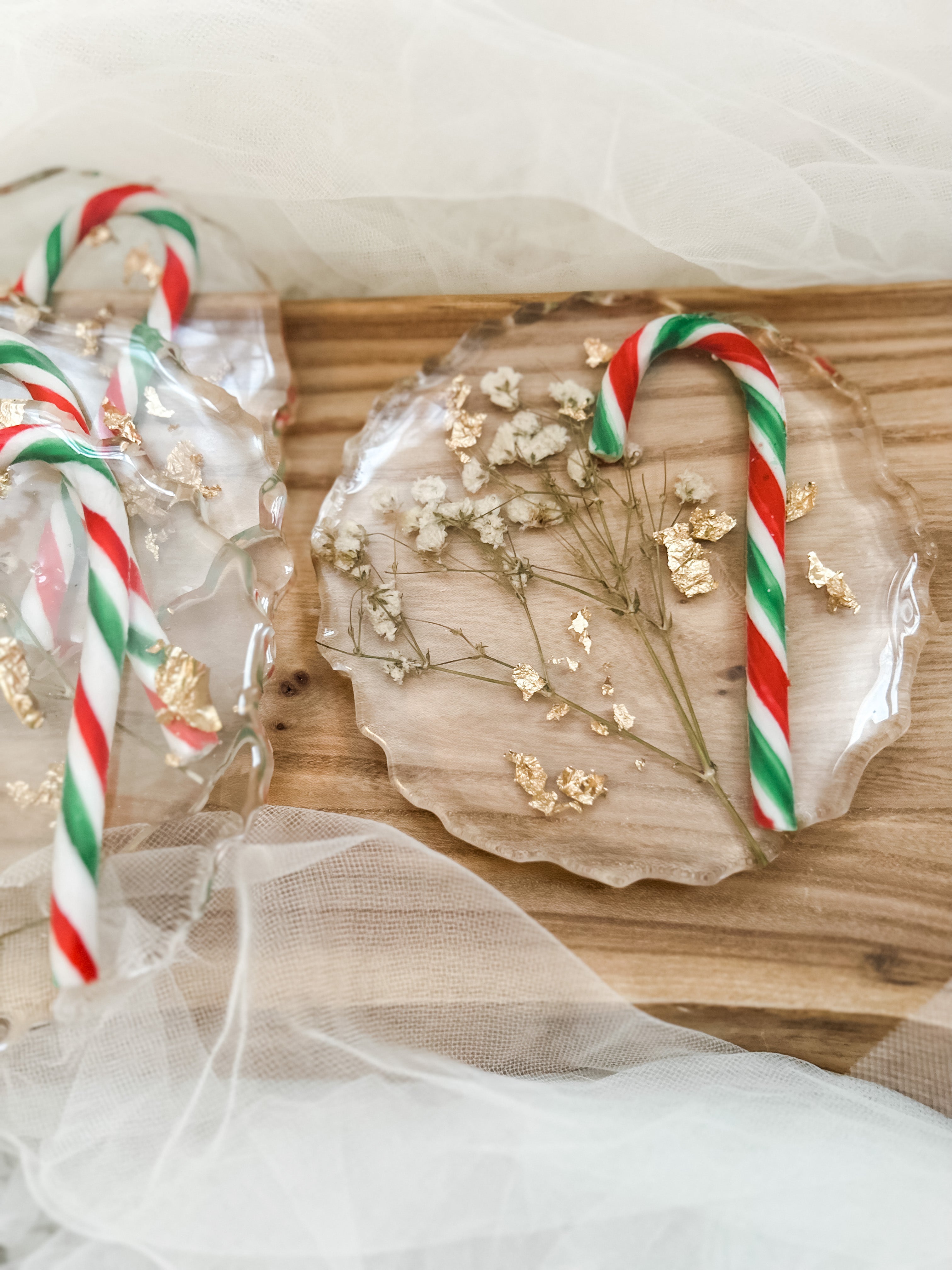 Candy Cane Coaster Set