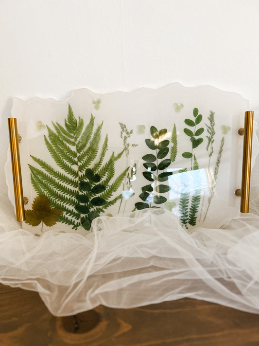 Large Flower Resin Tray