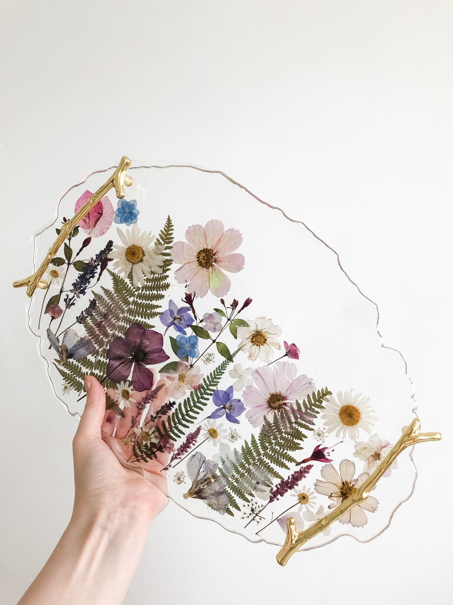 Large Flower Resin Tray